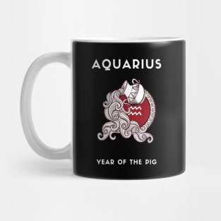 AQUARIUS / Year of the PIG Mug